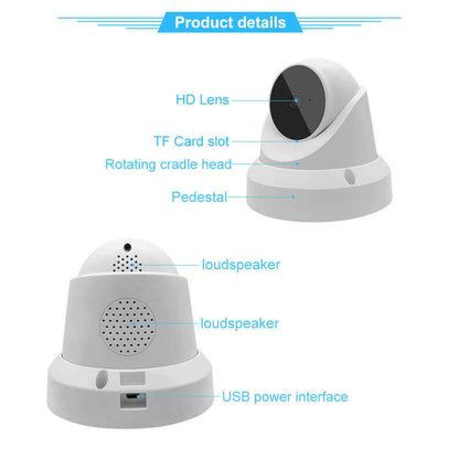 IP WiFi Home Security Camera for Baby Monitoring and Smart Home Protection.