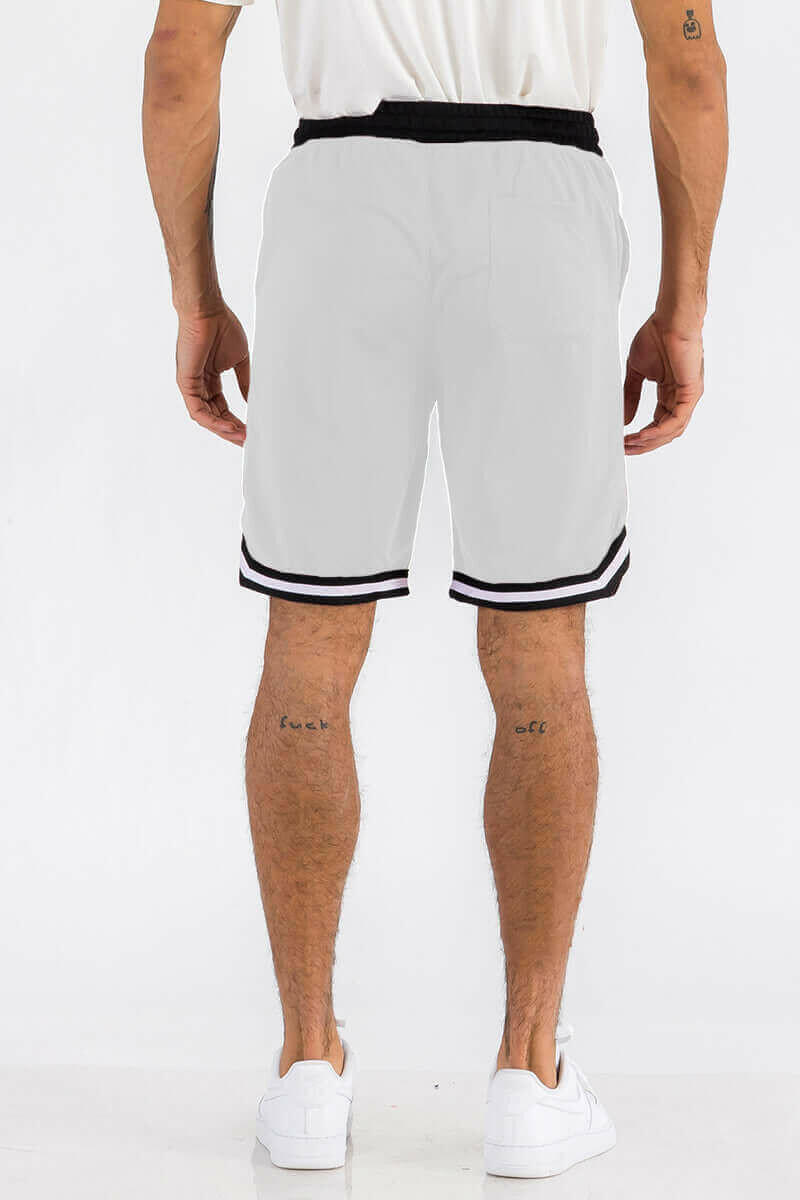 Mens Striped Basketball Active Jordan Shorts.