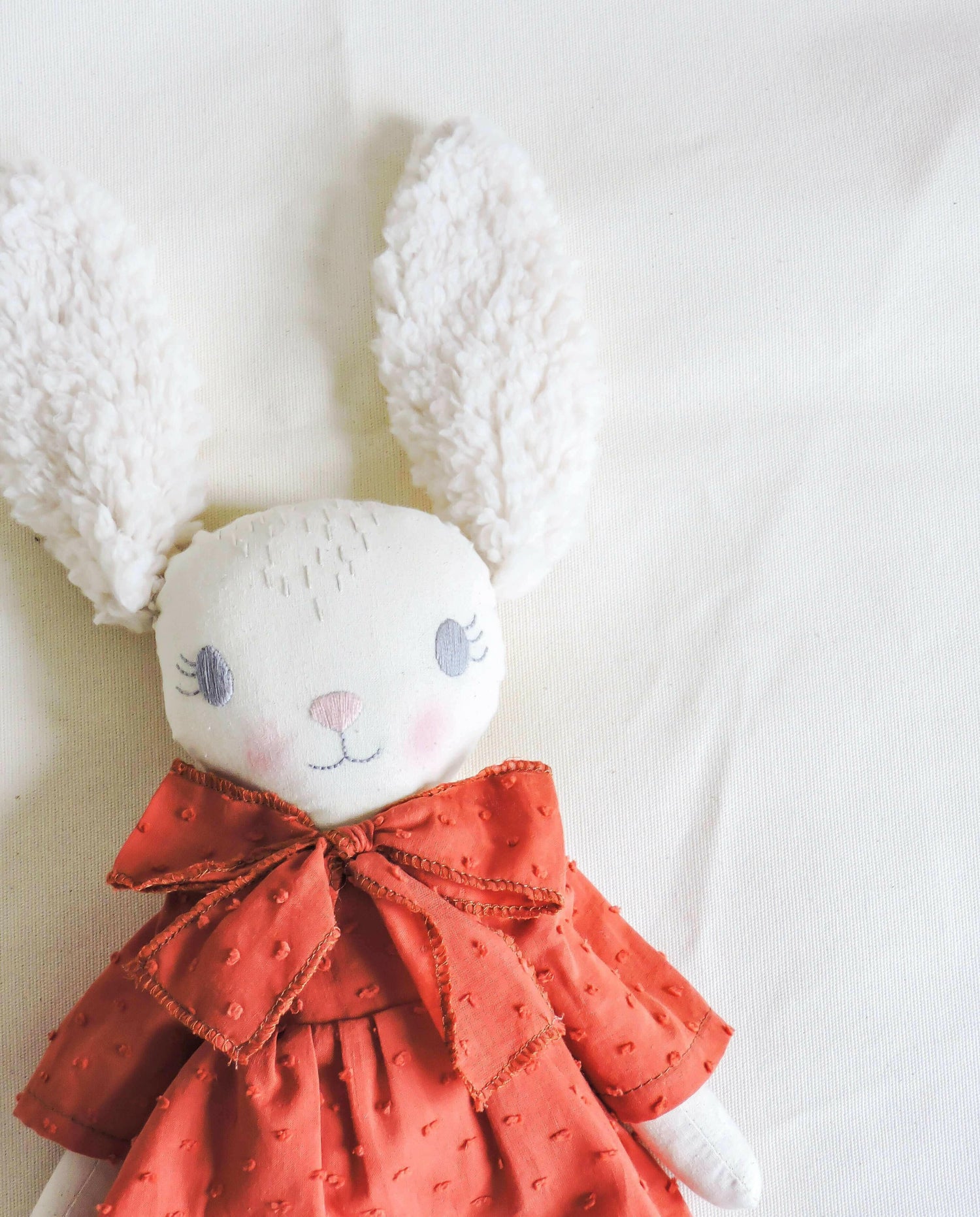 Bunny plush whit adress copper