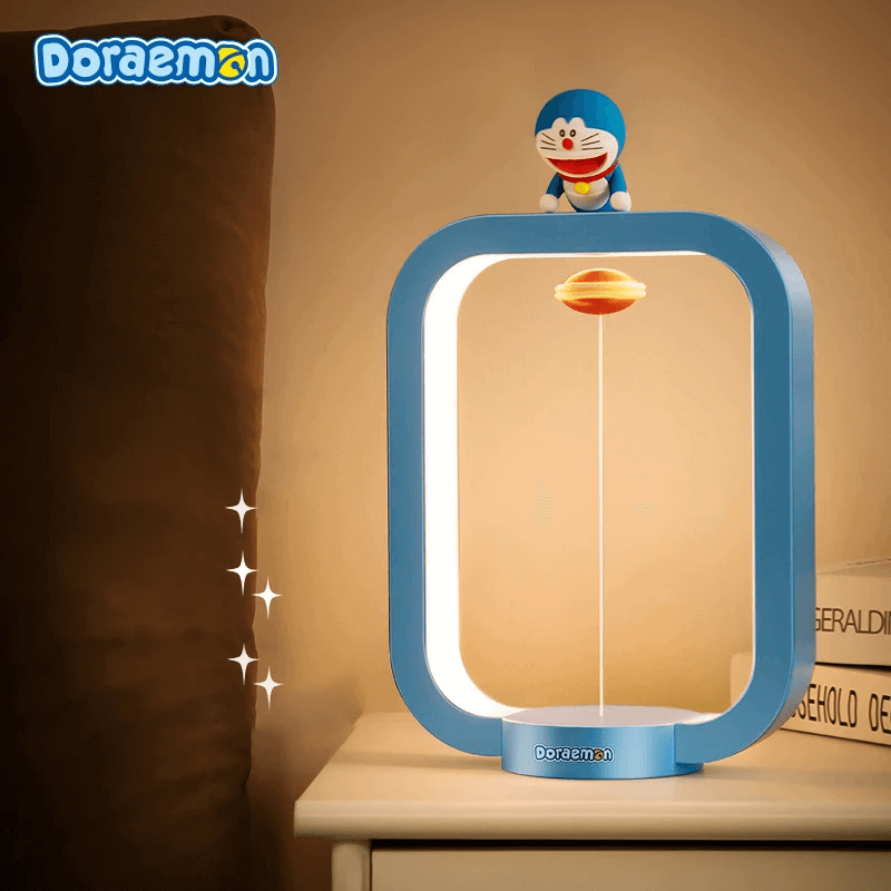 Magnetic Suspension Doraemon Desk Lamp Night Light Bright Adjustable.