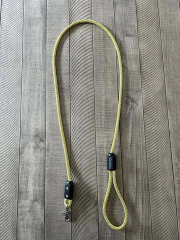 Clamped Climbing Rope Leash Yellow.