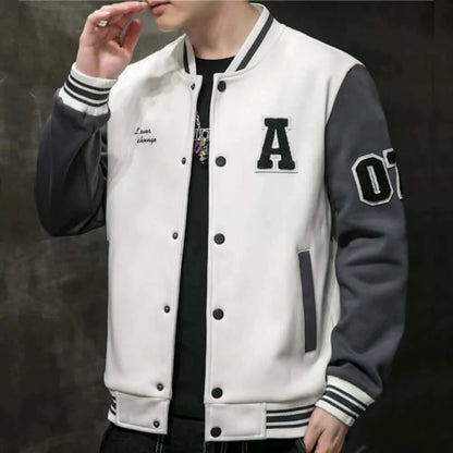 Mens College Baseball Jacket.