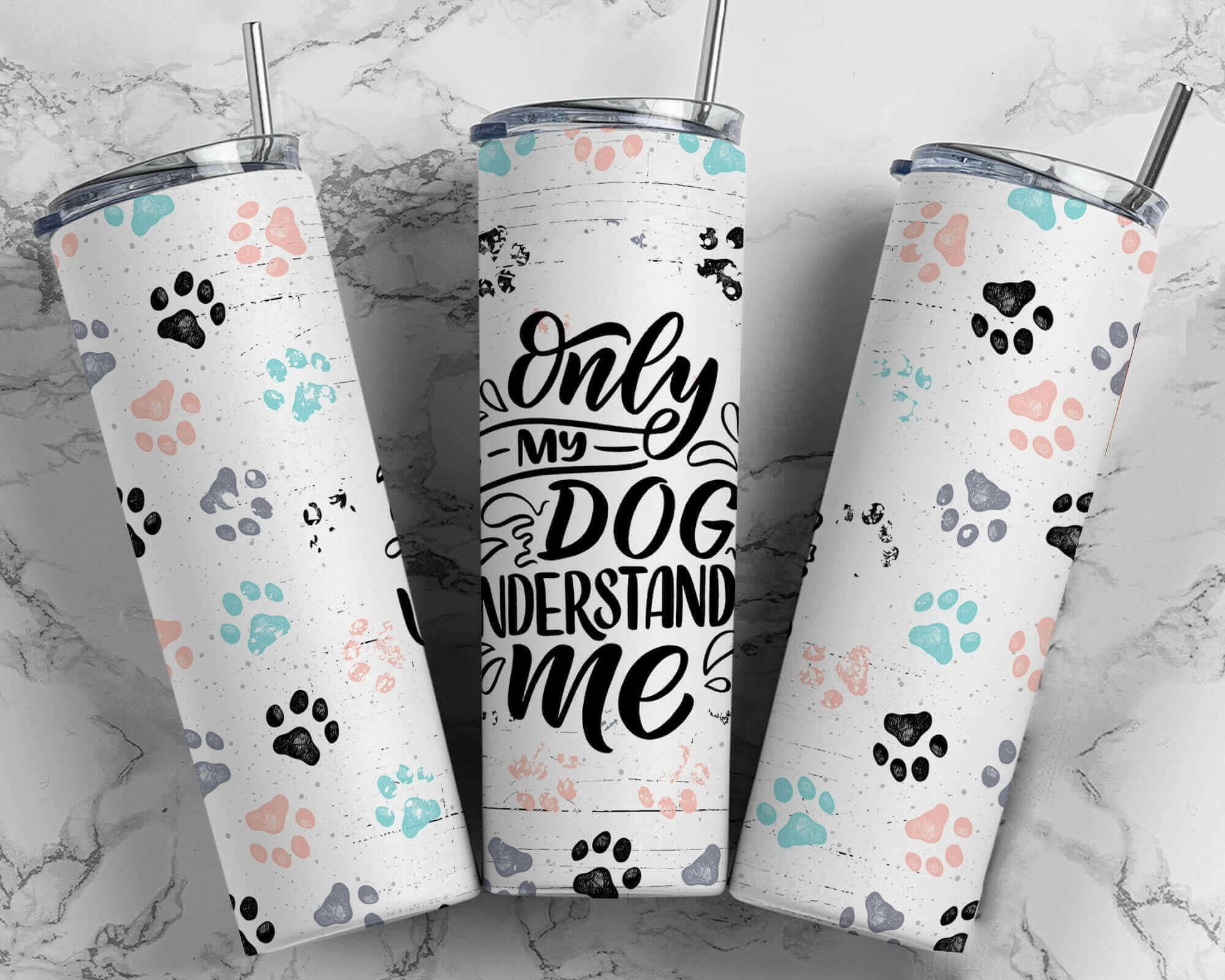 20oz Dog Understands Tumbler.