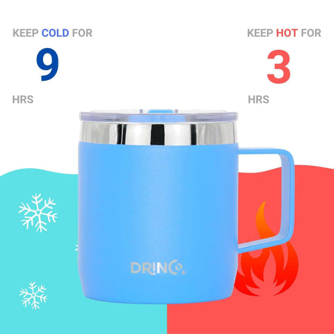 DRINCO® 14 oz Coffee Mug Vacuum Insulated Camping Mug Double Wall.