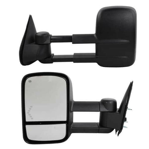 Heated LED Arrow Tow Mirror For 2003-2006 Chevrolet Silverado GMC.