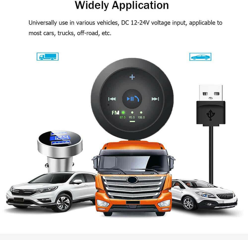 Car USB FM Transmitter Bluetooth FM Receiver.