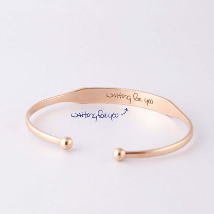 Handwritten Cuff Bracelet
