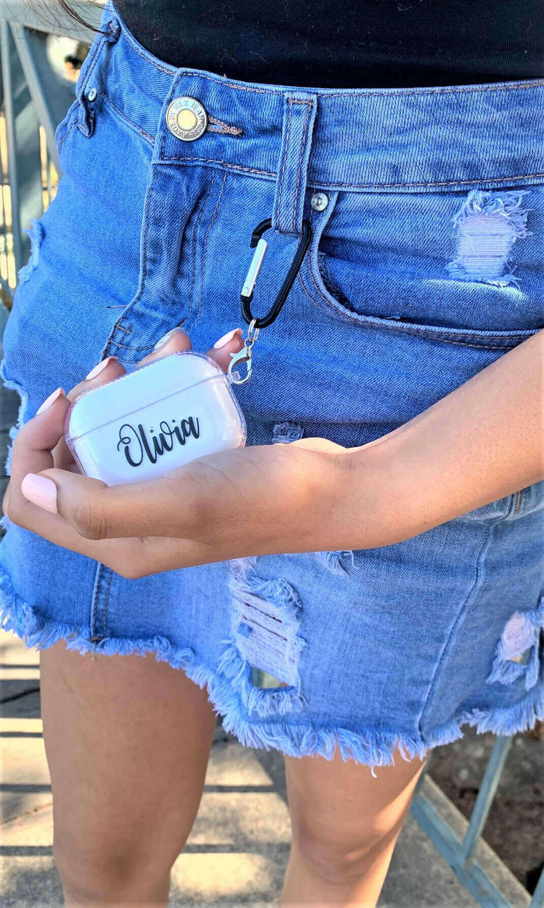 Personalized Transparent Airpods Pro Case.