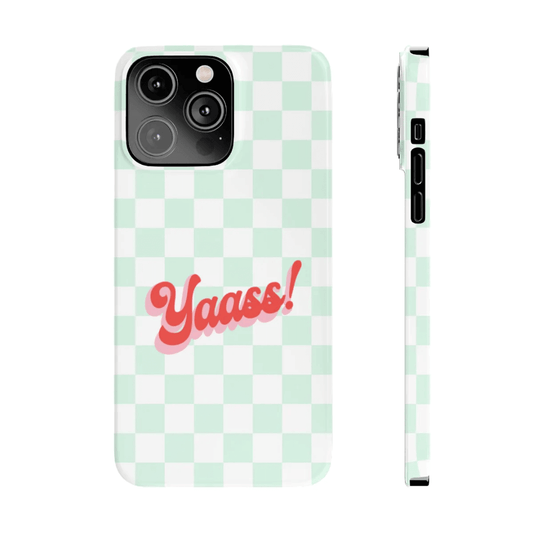 Yaass Retro Slim Case for iPhone 14 Series.