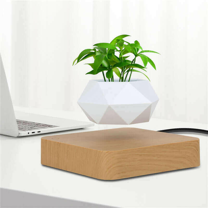 Levitating Air Bonsai Pot Flower Pot Planters Magnetic Suspension Pot.