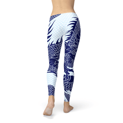 Womens Japanese Dragon Leggings.