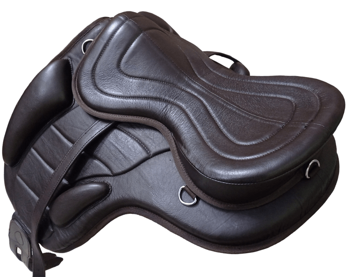 Brown Leather Softy Treeless Horse Saddle Size 13&quot; Inch