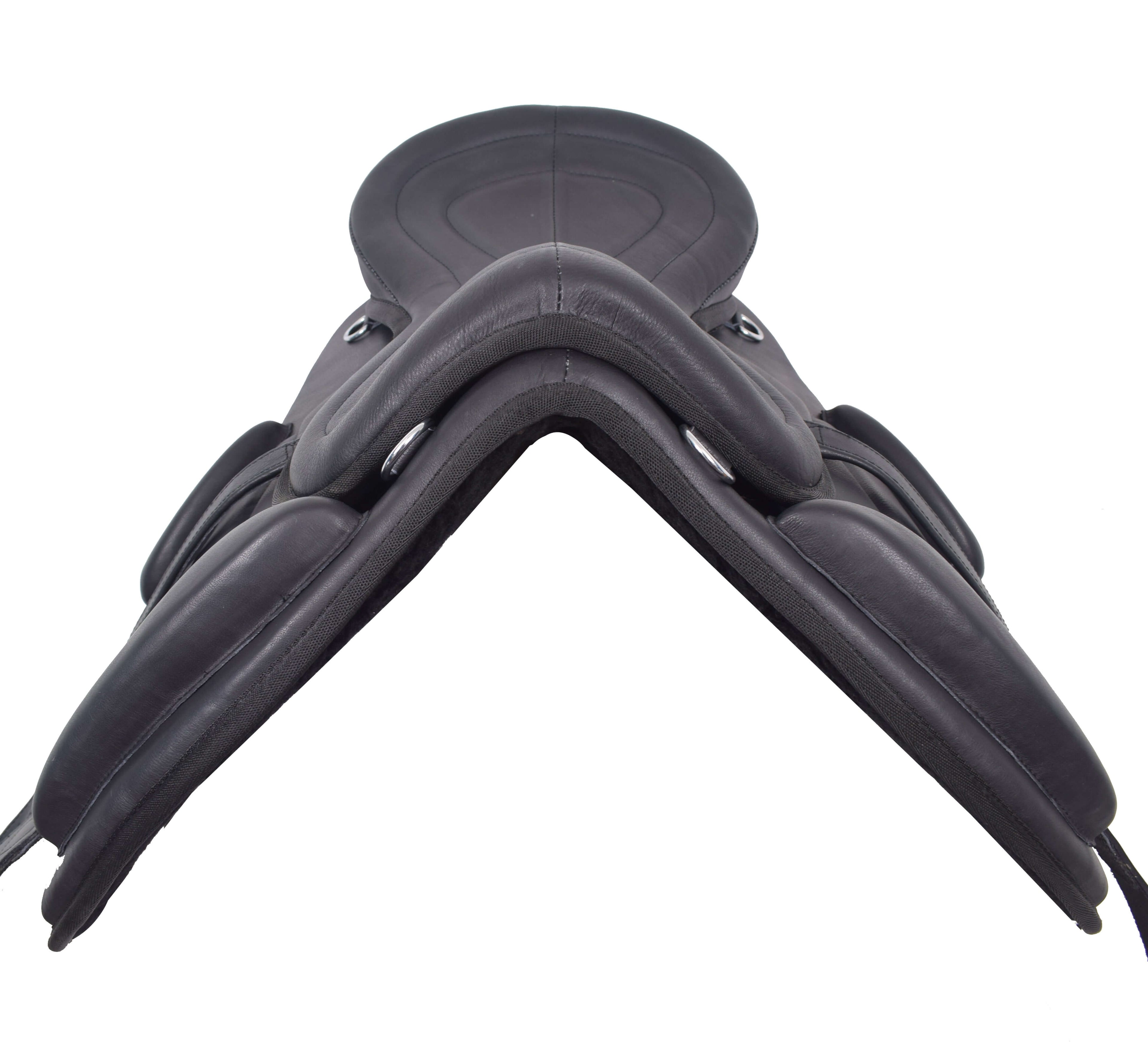 Treeless Freemax Leather English Horse Saddles Size 15" to 18" Inch