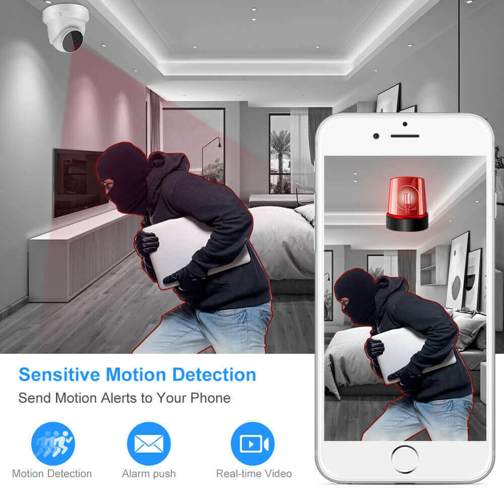 IP WiFi Home Security Camera for Baby Monitoring and Smart Home Protection.