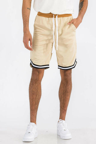 Mens Striped Basketball Active Jordan Shorts.