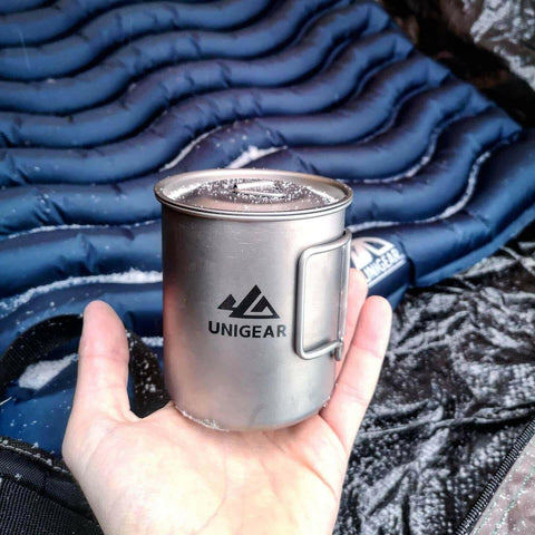 100% Titanium Camping Cup 450ml.