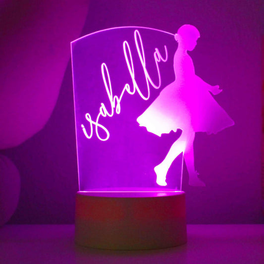 Personalized Ballerina Night Light.