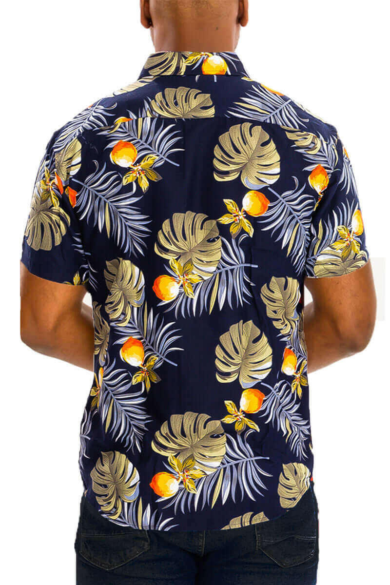 HAWAIIAN BUTTON DOWN SHIRT.