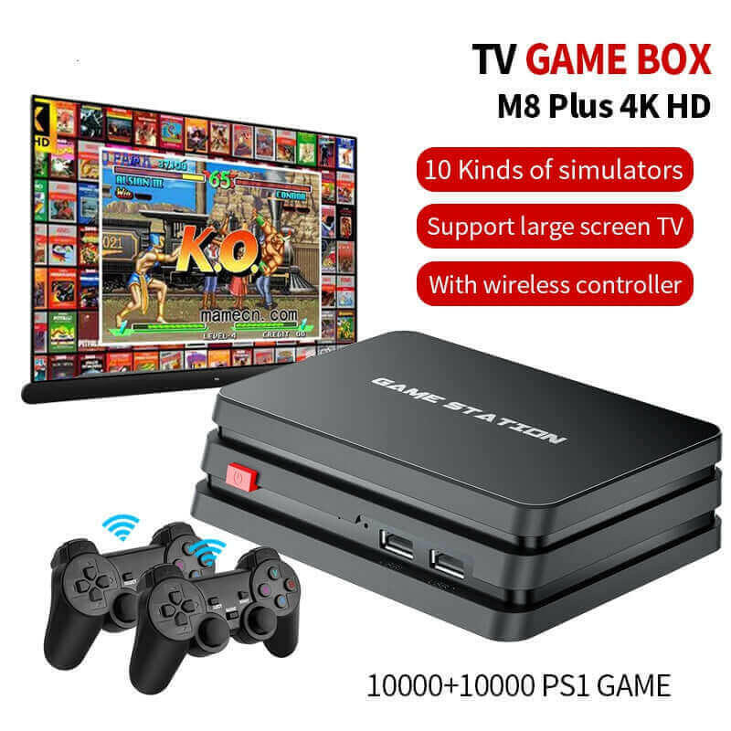 Video Game Consoles Built-in 10000+Games With Wireless Controller.