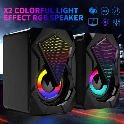 Dragon RGB Lighting - Computer Gaming Speakers.