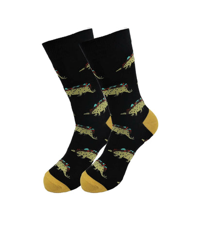 Sick Socks – Tacosaurus – Exotic Animals Casual Dress Socks.