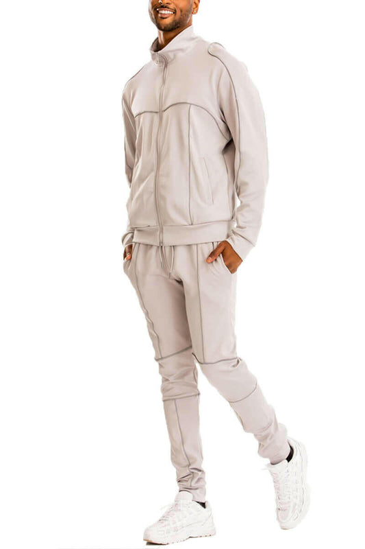 Reflective Piping Detailed Track Suit.