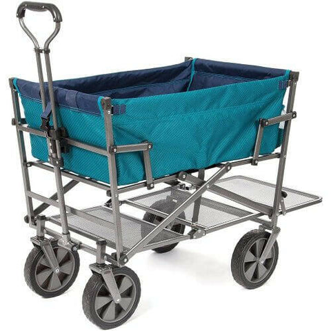 Mac Sports Heavy Duty Steel Double Decker Collapsible Yard Cart Wagon.