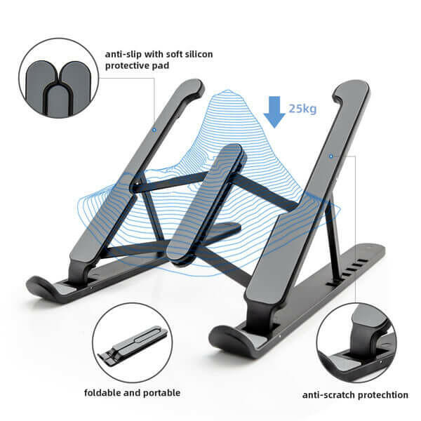 Laptop Holder Foldable Laptop Stand Portable Laptop Desk Stand.