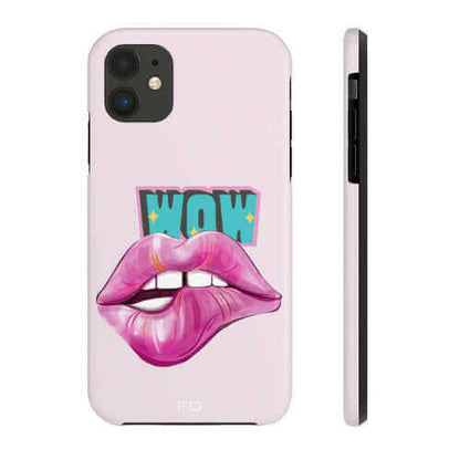 Sexy Lips Tough Case for iPhone with Wireless Charging.