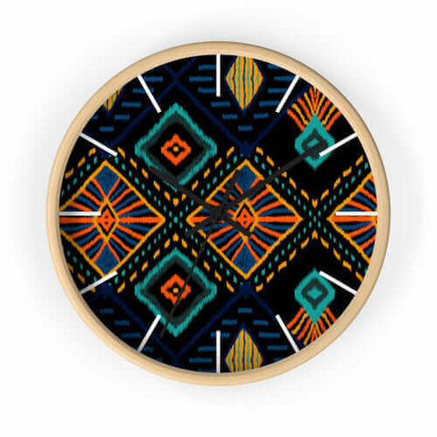 2882Time™ Boho Tribe Geometric Clock
