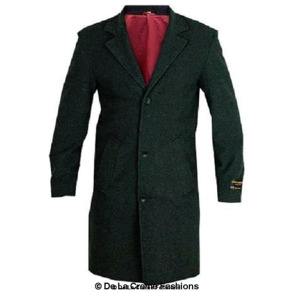 De La Creme MAN - Wool & Cashmere Blend Formal Security Overcoat.