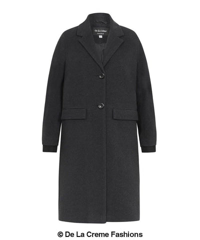 (PRE-ORDER) Womens Wool Blend Winter Warm Knee Length Coat