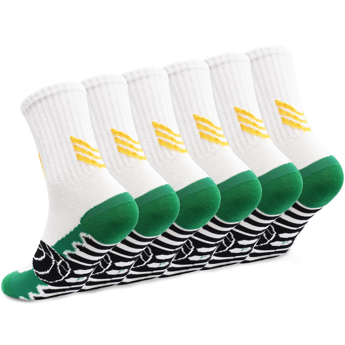 GRPSKCOS Kids Socks Basketball Athletic Outdoor Football 6 Pairs Hiking Sports Socks for Boys Girls 5-14 Years（