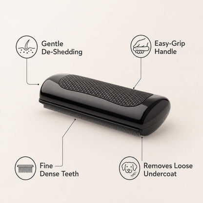 Dual-Sided Horse &amp; Livestock Grooming Comb – Black