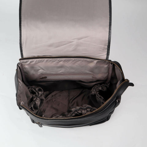 Donna Weaved Leather Diaper Bag.