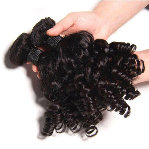 10A Grade Brazilian 3/4 Funmi Hair Human Hair bundles with 4x4 Closure.