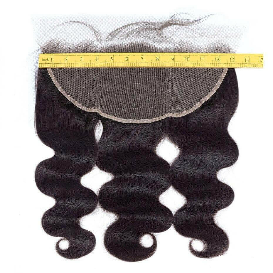 10A Grade MIDDLE PART 13x4 Lace Frontal Remy Human Hair Closure With B