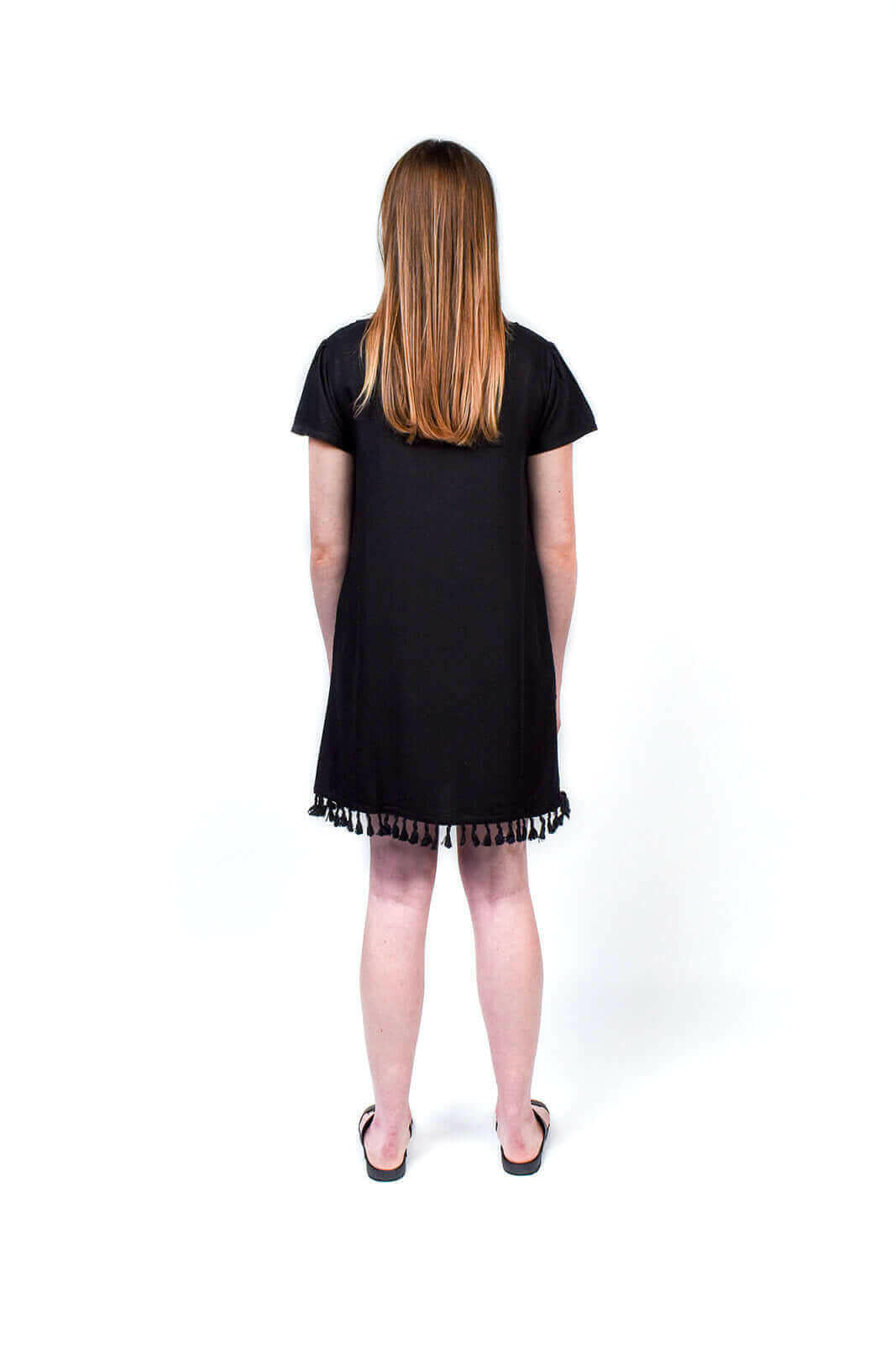 Pleated Sleeved Dress