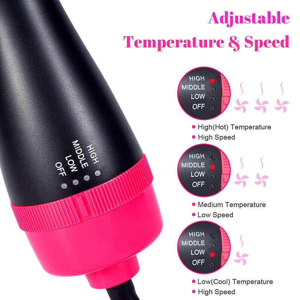 Hair Dryer 3 in 1 Hot Air Brush Styler and Volumizer Blow Dryer Salon