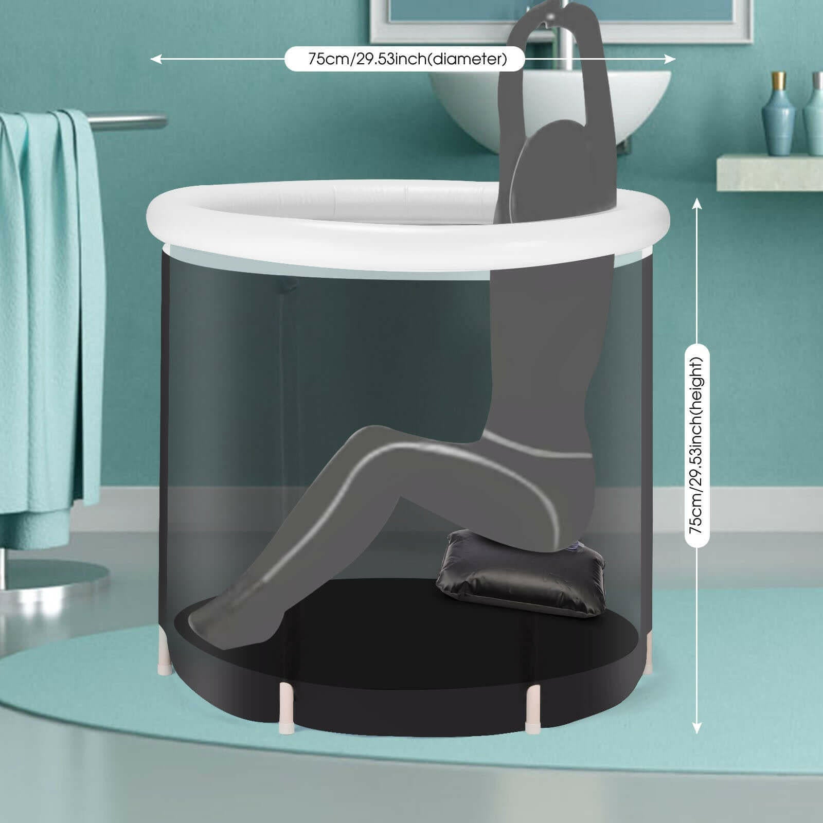 Foldable Ice Tub for Recovery - Outdoor &amp; Portable