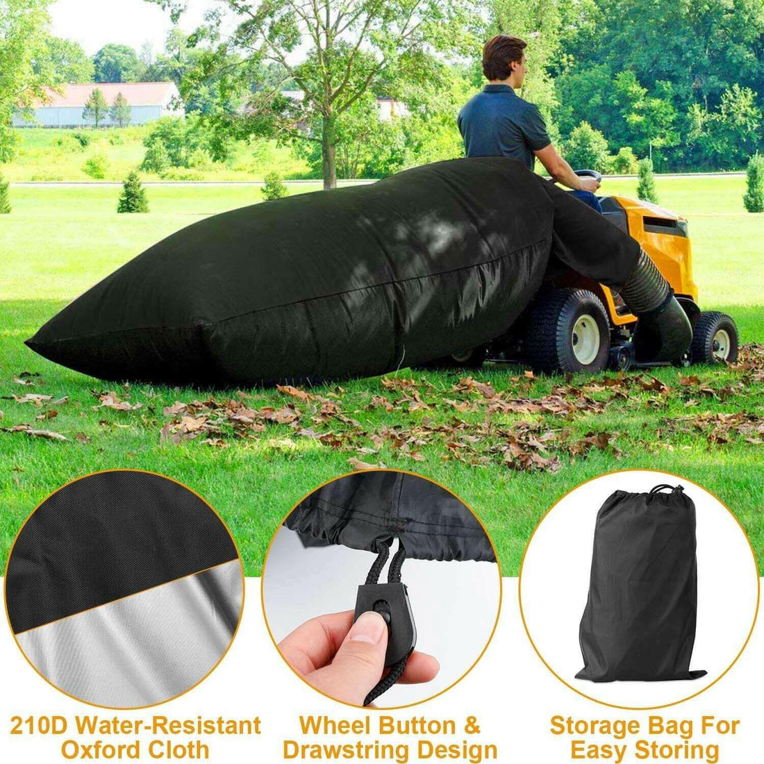 Lawn Tractor Leaf Bag 54 Cubic Feet Standard Garden Waste Collection