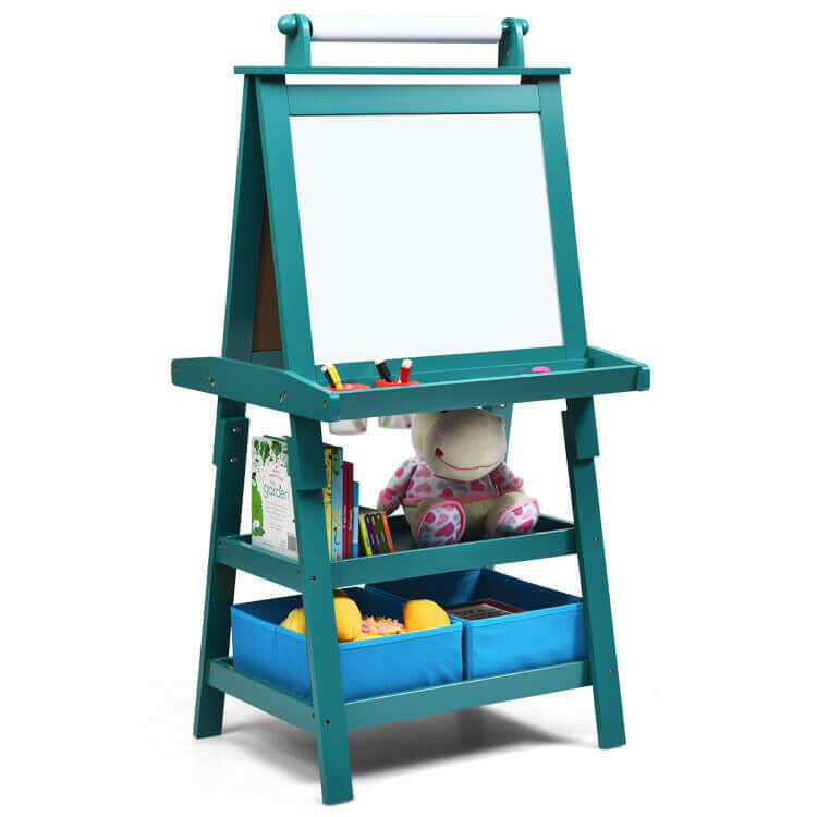 3-in-1 Art Easel for Kids - Double-Sided &amp; Storage