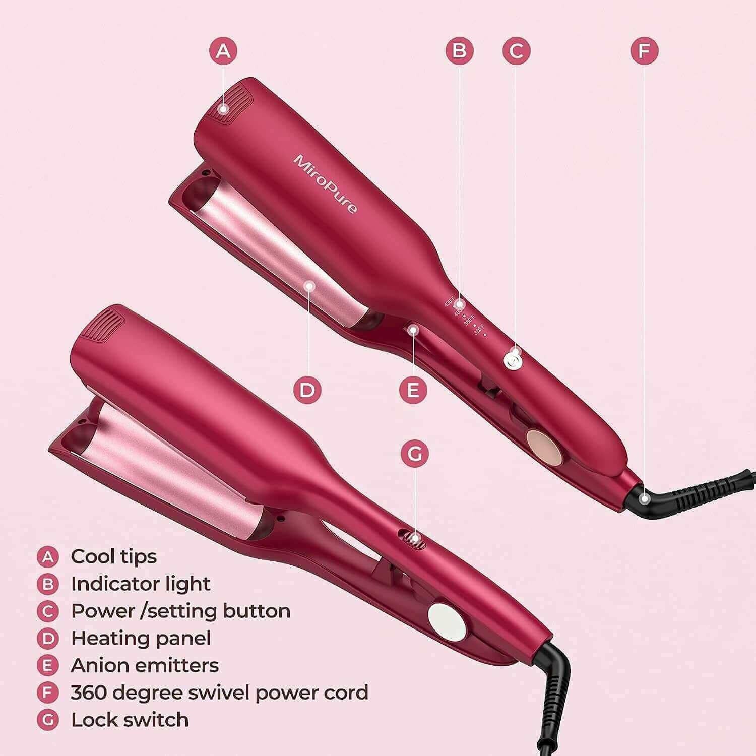 Hair Waver Iron Beach Waver Wand Hair Crimper Hair Waver Barrel