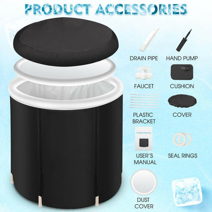Foldable Ice Tub for Recovery - Outdoor &amp; Portable