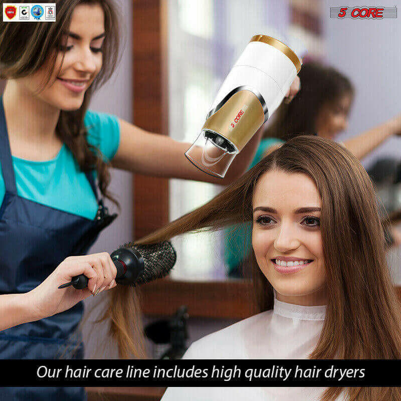 Hair Blow Dryer Lightweight Conditioner Cord Keeper Hair Dryer Ionic
