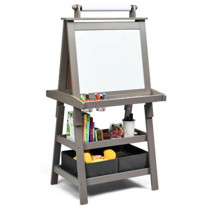 3-in-1 Art Easel for Kids - Double-Sided &amp; Storage