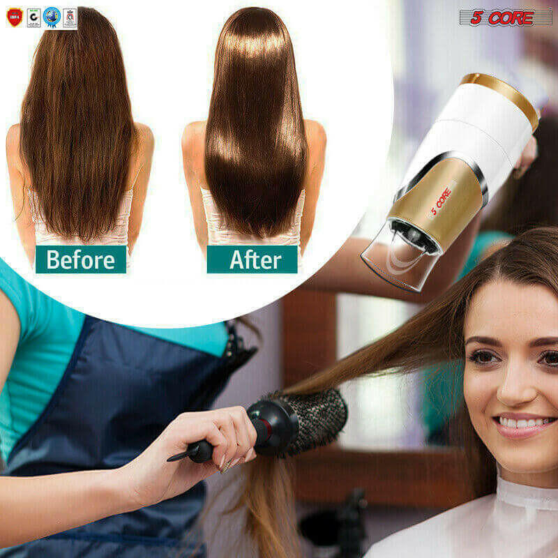 Hair Blow Dryer Lightweight Conditioner Cord Keeper Hair Dryer Ionic