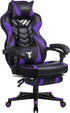 Purple Gaming Chair Reclining Computer Chair with Footrest High Back Gamer Chair with Massage Large Computer Gaming Chair Racing Style Chair for Gaming Big and Tall Gaming Chairs for Adult