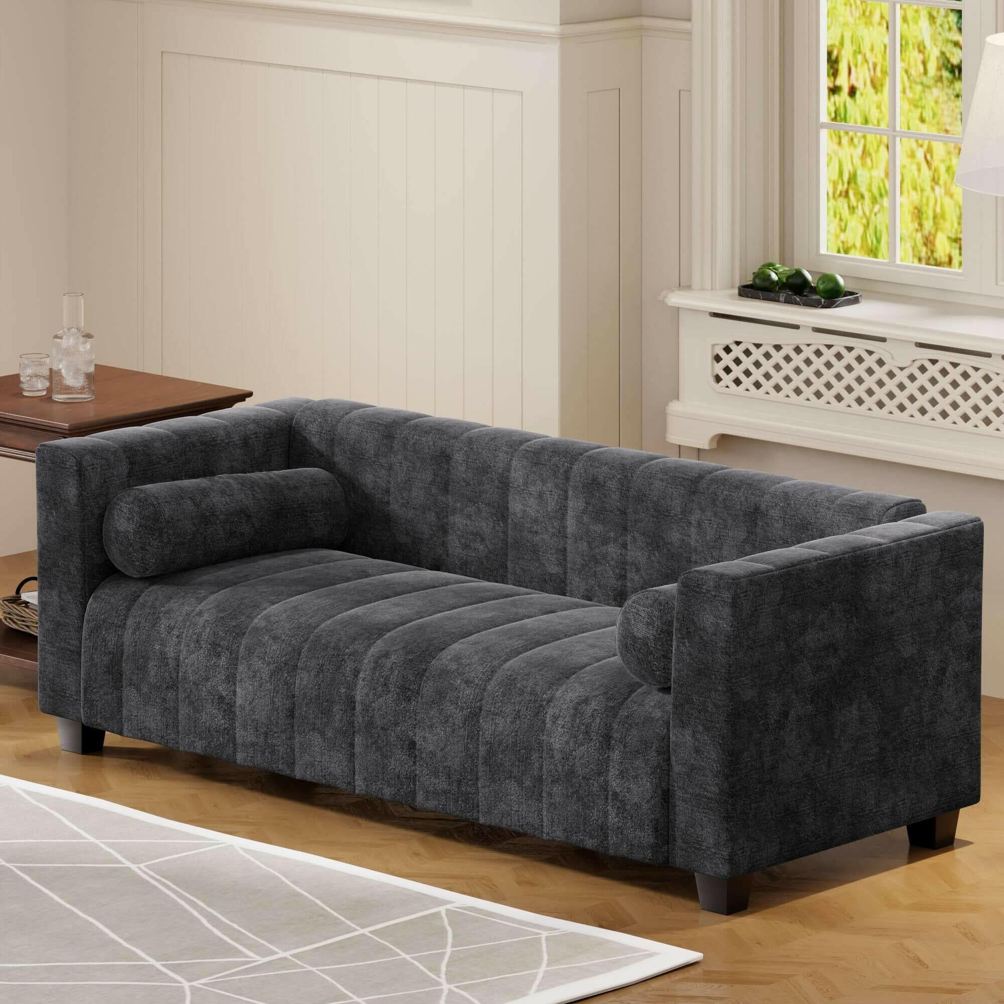 78.7''Upholstered Sofa for Living Room, Bedroom, Salon, Simplified.