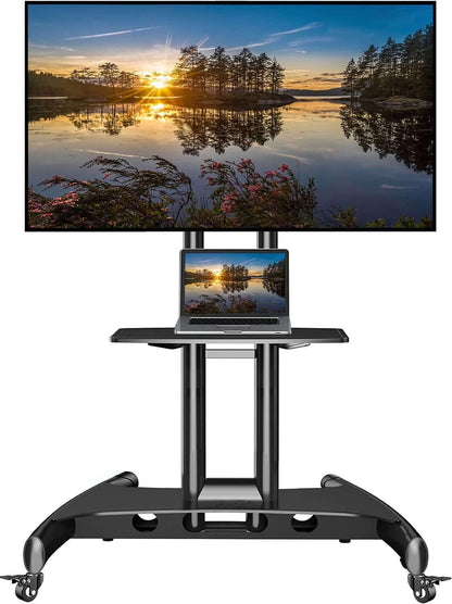 Mobile TV Cart with Wheels for 32 to 75 Inch TVs